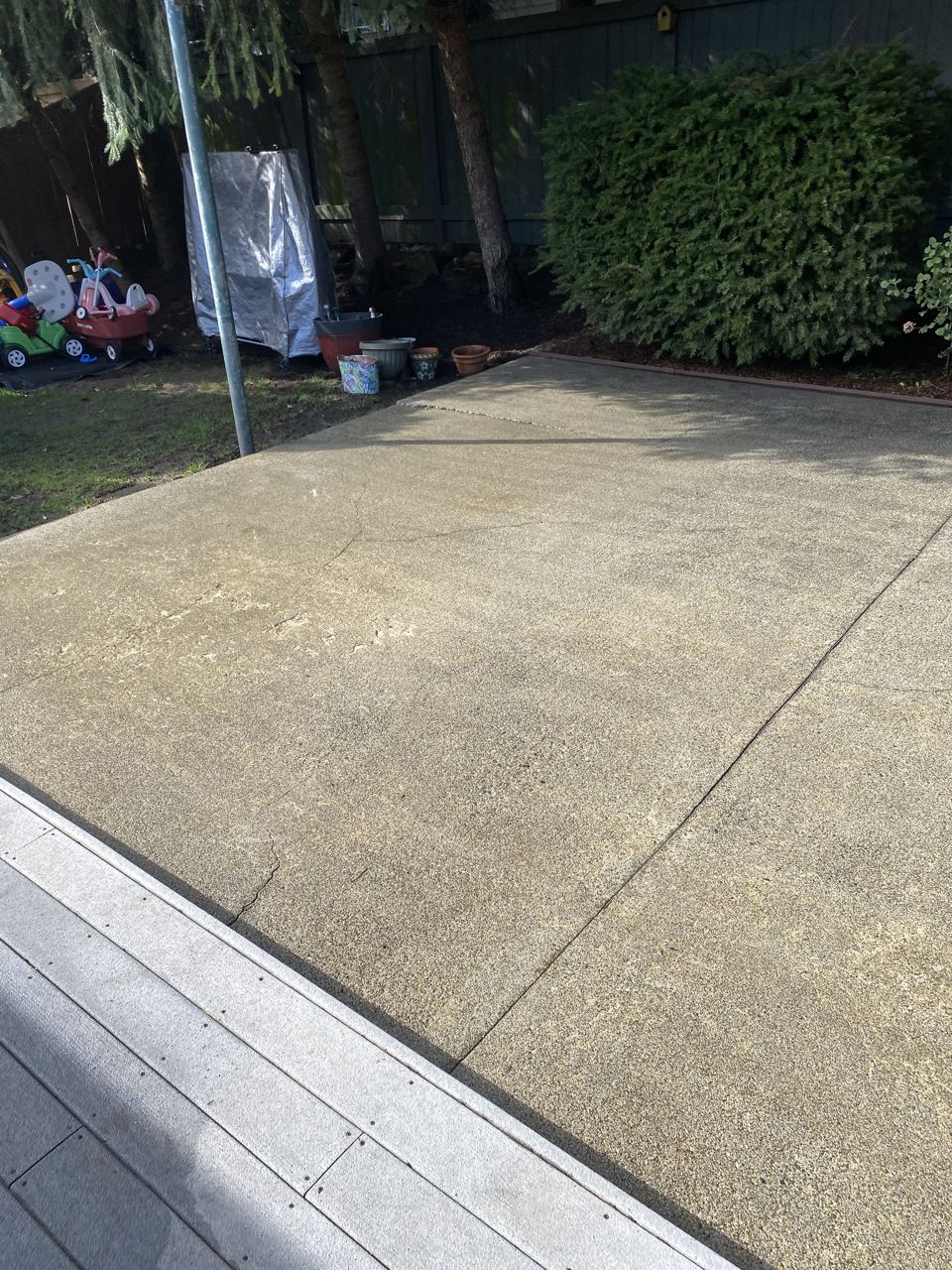 Patio Pressure Wash — pressure washing job in Overlake, Redmond & the Eastside, by AJ Wash & Landscape