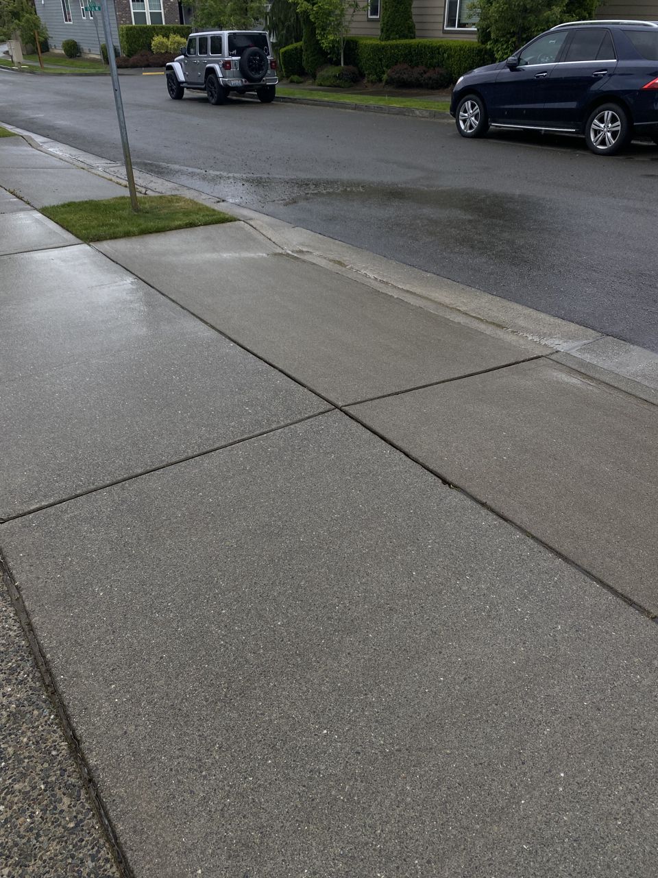 Driveway & Approach — pressure washing job in The Willows, Redmond & the Eastside, by AJ Wash & Landscape