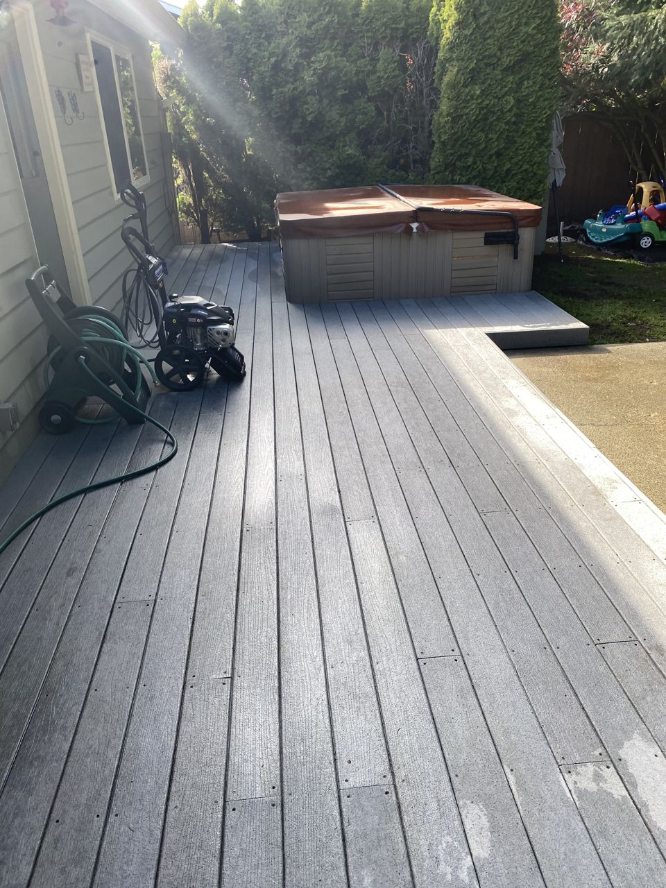 Decking Soft Wash — soft washing job in Education Hill, Redmond & the Eastside, by AJ Wash & Landscape